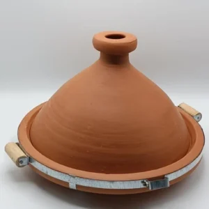 Handmade Moroccan Clay Tagine: Traditional Terracotta Cookware, Tagine for 4-6 people